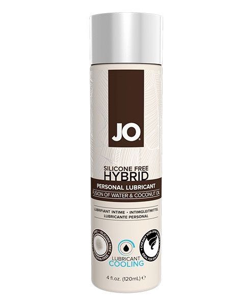 Водно-масляный лубрикант с охлаждающим эффектом JO Silicon free Hybrid Lubricant COOLING - 120 мл. - System JO - купить с доставкой в Рязани