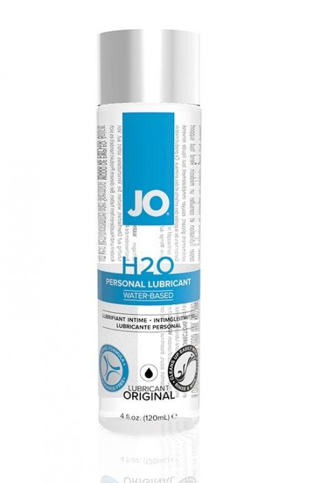 Нейтральный лубрикант на водной основе JO Personal Lubricant H2O - 120 мл. - System JO - купить с доставкой в Рязани