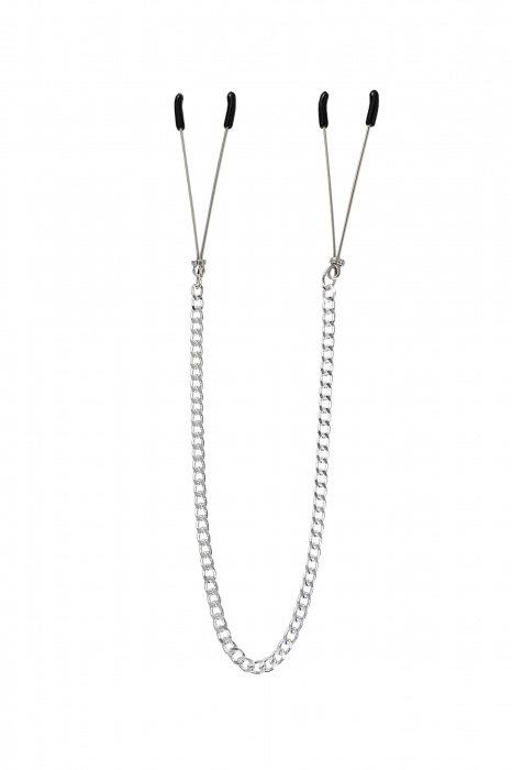 Зажимы на соски «Вилки» на цепочке - Pecado - купить с доставкой в Рязани