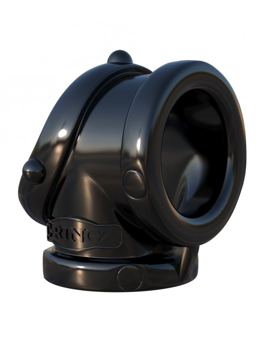 Черное эрекционное кольцо Rock Hard Cock Pipe - Pipedream - в Рязани купить с доставкой