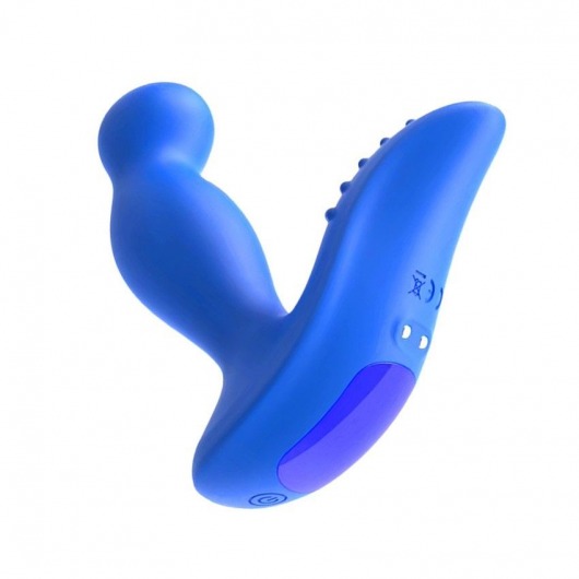 Синий вибромассажер простаты 3,5’’ P-spot Massager - 12,5 см. - Erokay - в Рязани купить с доставкой
