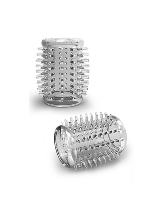 Прозрачная насадка с шипами STAY HARD COCK SLEEVE 01 CLEAR - Blush Novelties - в Рязани купить с доставкой