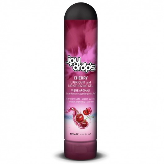 Смазка на водной основе Cherry с ароматом вишни -  125 мл. - JoyDrops - купить с доставкой в Рязани