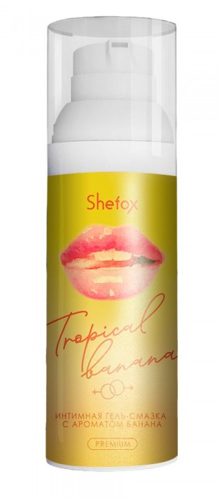 Интимная гель-смазка Shefox Premium «Тропический банан» - 50 мл. - Shefox - купить с доставкой в Рязани