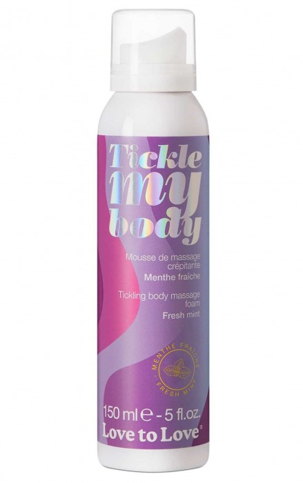 Массажная хрустящая пенка Tickle My Body Fresh Mint с ароматом мяты - 150 мл. - Love to Love - купить с доставкой в Рязани