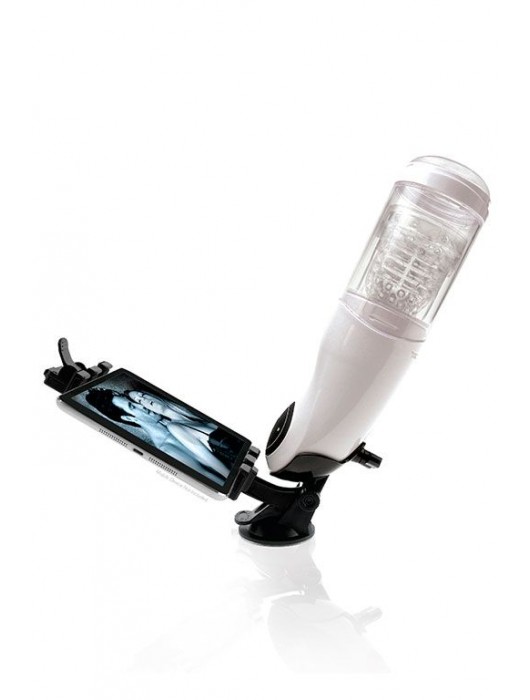 Перезаряжаемый мастурбатор-вагина с держателем для мобильных устройств Extreme Toyz Me - Pipedream - в Рязани купить с доставкой