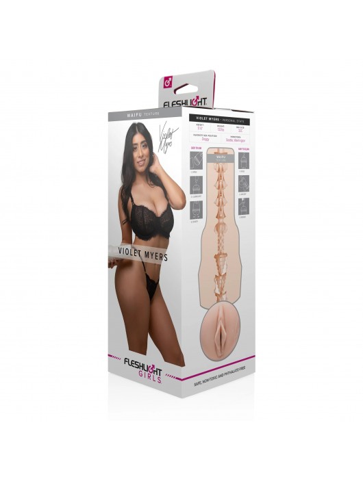 Мастурбатор-вагина Fleshlight Girls - Violet Myers Waifu - Fleshlight - в Рязани купить с доставкой
