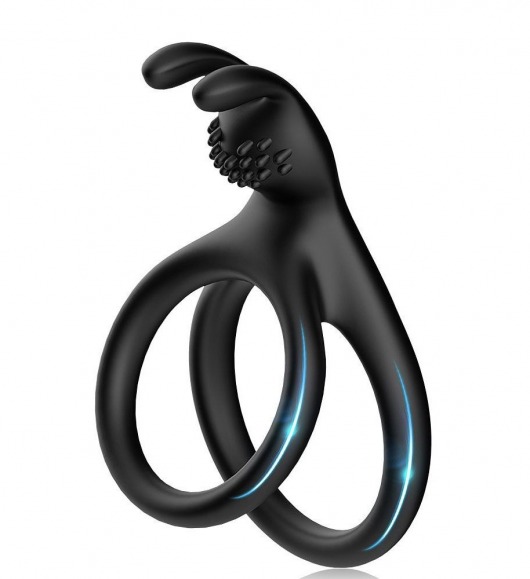 Черное эрекционное кольцо с подхватом мошонки - Boys of Toys - в Рязани купить с доставкой