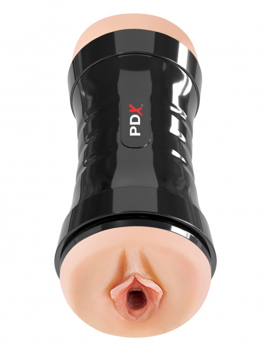 Двусторонний мастурбатор в колбе Super Flip-A-Pussy Over - Pipedream - в Рязани купить с доставкой