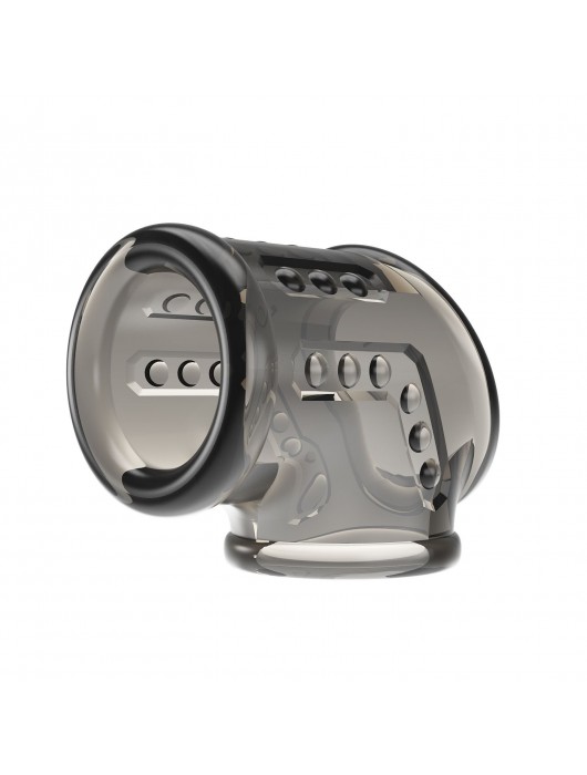 Дымчатая насадка на пенис и мошонку - Baile - в Рязани купить с доставкой