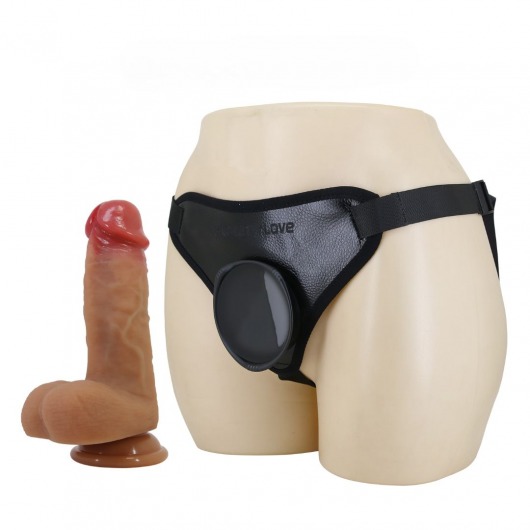 Страпон с универсальным поясом Fogg - 17,5 см. - Baile - купить с доставкой в Рязани