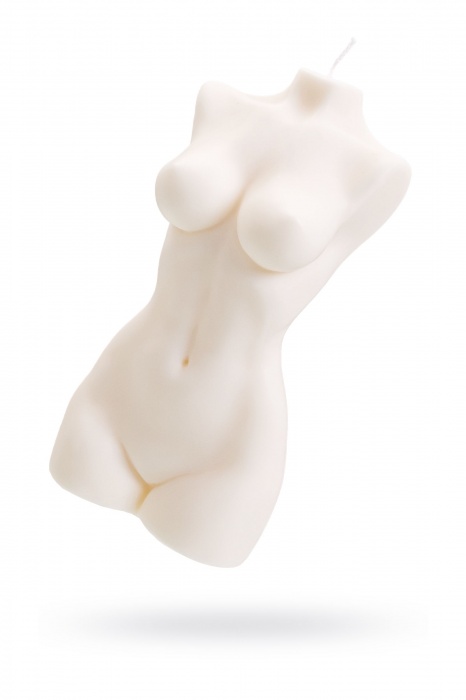 Белая интерьерная свеча в форме женского торса - 850 гр. - Pecado - купить с доставкой в Рязани