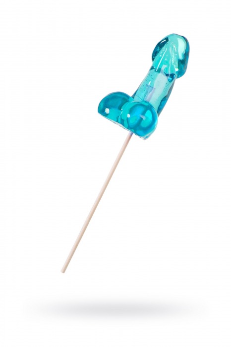 Голубой леденец в форме члена со вкусом блю кюрасао - 80 гр. - Sosuчki - купить с доставкой в Рязани