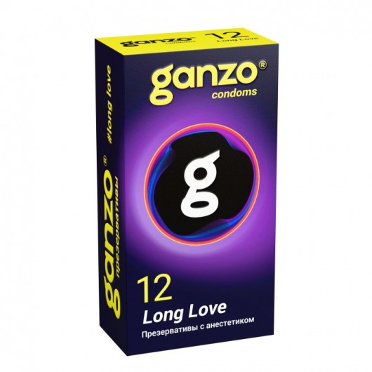 Презервативы с анестетиком для продления удовольствия Ganzo Long Love - 12 шт. - Ganzo - купить с доставкой в Рязани