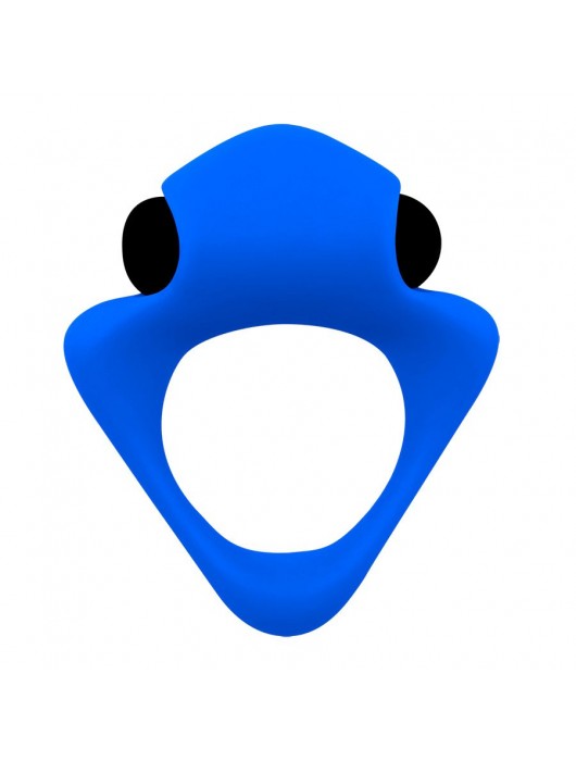 Синее эрекционное кольцо Wooomy Tribeс с вибрацией - Adrien Lastic - в Рязани купить с доставкой