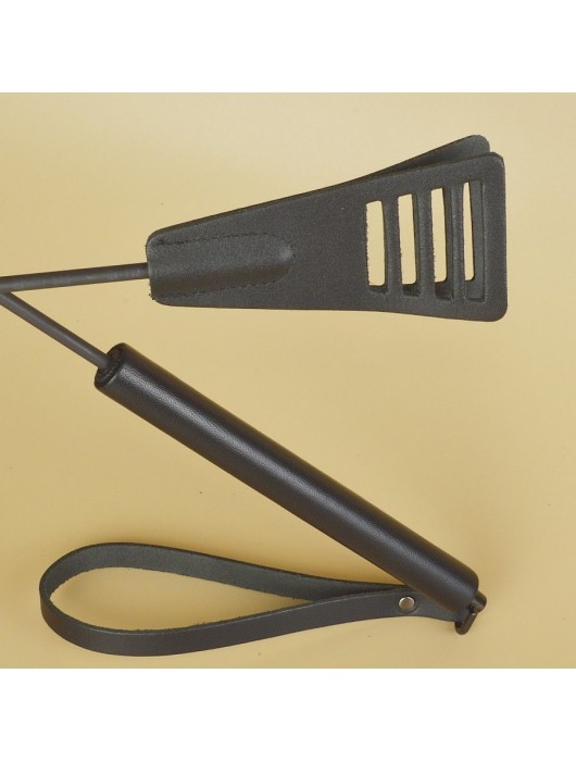 Черный кожаный стек «Сириус» - 60 см. - Sitabella - купить с доставкой в Рязани