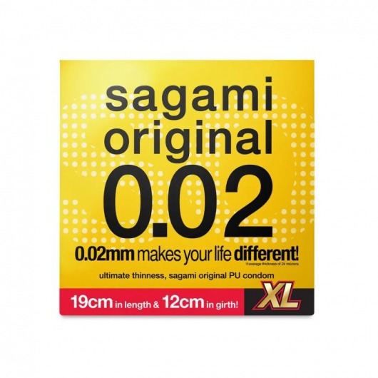 Презерватив увеличенного размера Sagami Original 0.02 XL-size - 1 шт. - Sagami - купить с доставкой в Рязани