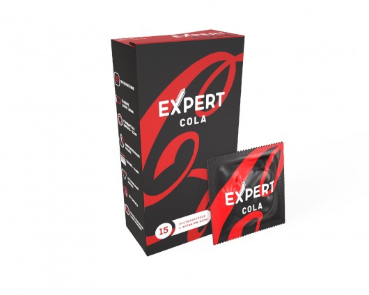 Презервативы с ароматом колы Expert Cola - 15 шт. - Expert - купить с доставкой в Рязани