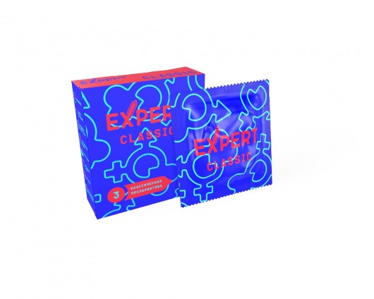 Классические презервативы Expert Classic - 3 шт. - Expert - купить с доставкой в Рязани