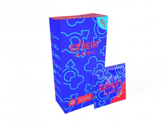 Презервативы увеличенного размера Expert Classic XXL - 15 шт. - Expert - купить с доставкой в Рязани