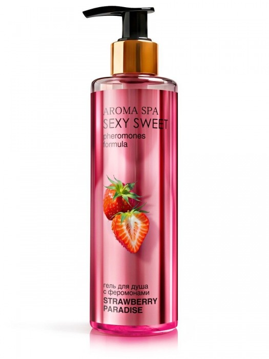 Гель для душа с феромонами и ароматом клубники Strawberry Paradise - 200 мл. -  - Магазин феромонов в Рязани