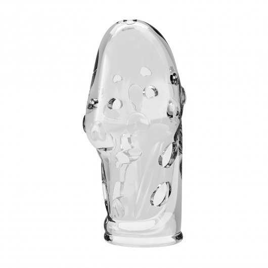 Прозрачная насадка на пенис Booker - 8 см. - Baile - в Рязани купить с доставкой