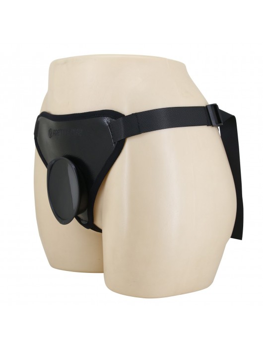 Черные трусики харнесс с платформой Caludio I - Baile - купить с доставкой в Рязани