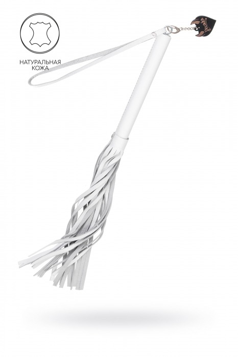 Белая кожаная плеть - 50 см. - Pecado - купить с доставкой в Рязани