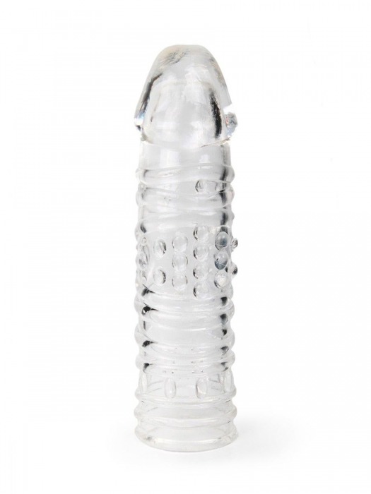 Прозрачная закрытая насадка на пенис - 17 см. - Sex Expert - в Рязани купить с доставкой
