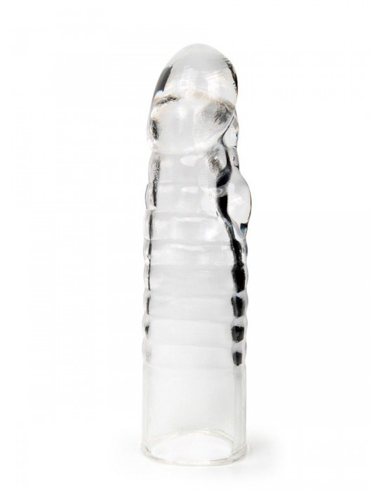 Прозрачная закрытая насадка на член - 15 см. - Sex Expert - в Рязани купить с доставкой