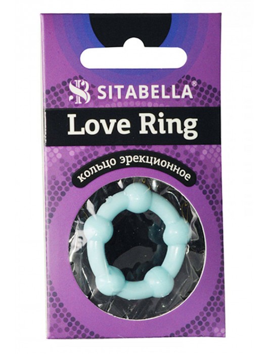 Цветное эрекционное кольцо Love Ring с бусинами - Sitabella - в Рязани купить с доставкой