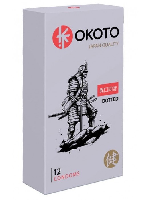 Точечные презервативы OKOTO Dotted - 12 шт. - Sitabella - купить с доставкой в Рязани
