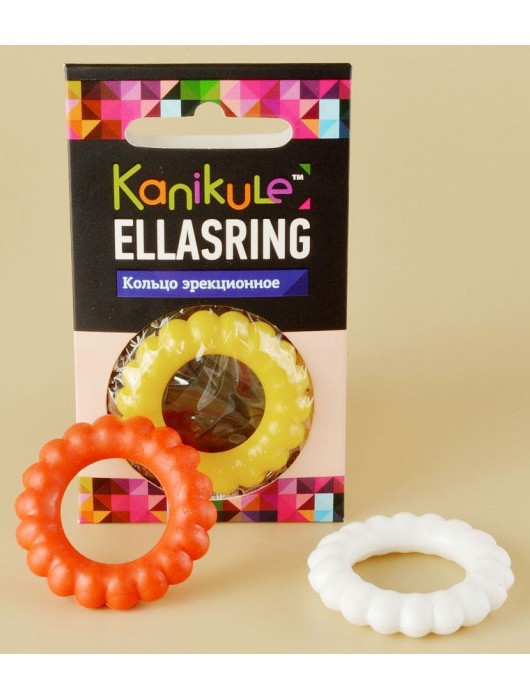 Цветное рельефное эрекционное кольцо Ellasring - Sitabella - в Рязани купить с доставкой