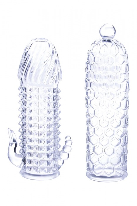 Набор из 2 прозрачных насадок на член Seductive Tickler Sleeves Set - NMC - в Рязани купить с доставкой