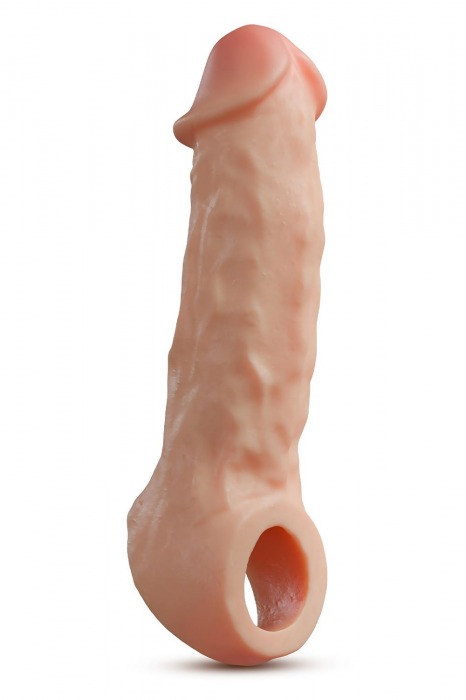 Телесная насадка-удлинитель Intrepid 9.25 Inch Realistic Penis Extender Sleeve - 23,5 см. - Blush Novelties - в Рязани купить с доставкой
