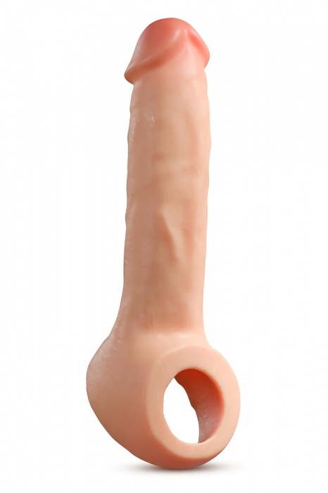 Телесная насадка-удлинитель Thrive 8.75 Inch Realistic Penis Extender Sleeve - 22,2 см. - Blush Novelties - в Рязани купить с доставкой