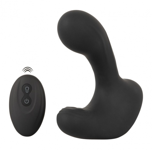 Черная анальная вибропробка с функцией расширения RC Butt Plug with 3 functions - Orion - в Рязани купить с доставкой