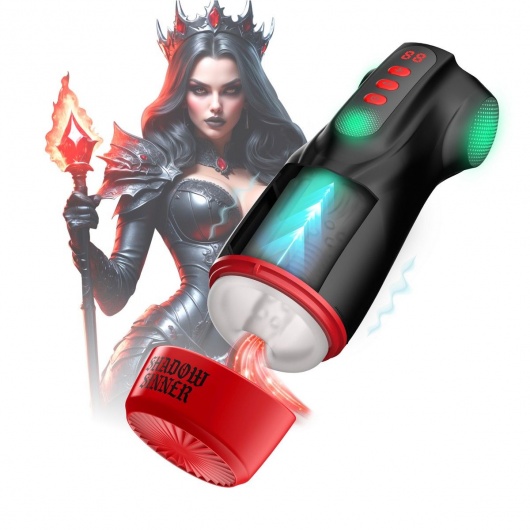 Интерактивный мастурбатор Raven с вакуумом, вибрацией и подсветкой - Shots Media BV - в Рязани купить с доставкой