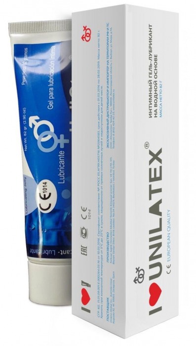 Лубрикант на водной основе Unilatex Gel - 80 мл. - Unilatex - купить с доставкой в Рязани