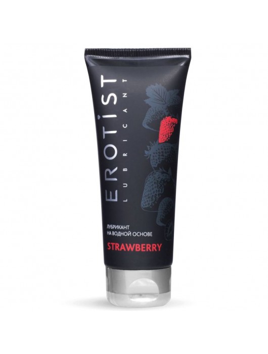 Увлажняющая смазка на водной основе с ароматом клубники Srtawberry - 100 мл. - Erotist Lubricants - купить с доставкой в Рязани