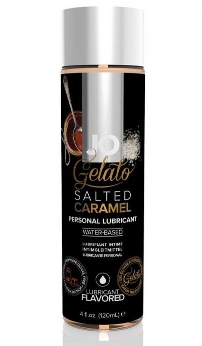Лубрикант с ароматом солёной карамели JO GELATO SALTED CARAMEL - 120 мл. - System JO - купить с доставкой в Рязани