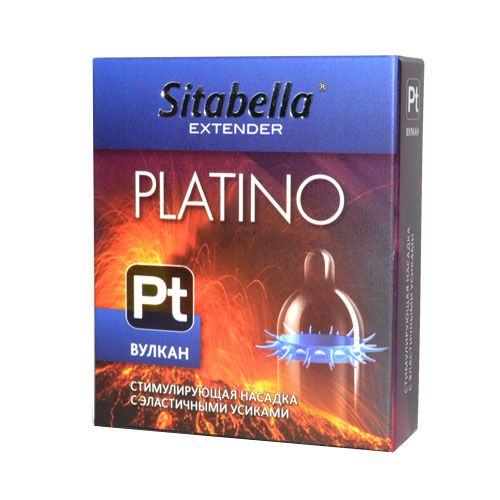 Стимулирующая насадка с усиками Platino  Вулкан - Sitabella - купить с доставкой в Рязани