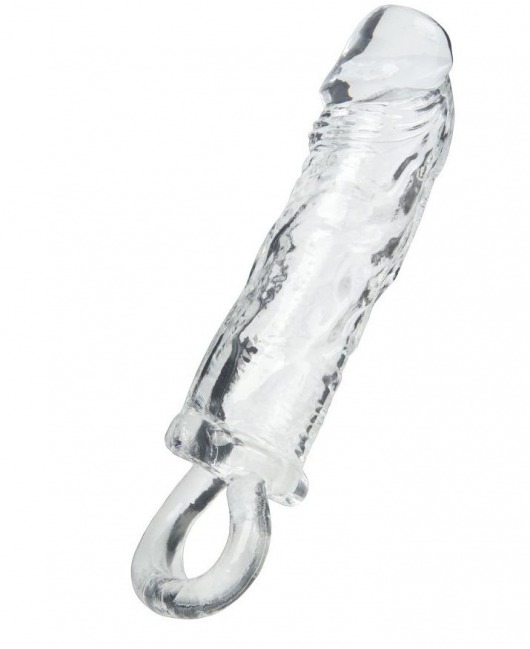 Прозрачная насадка с петлёй для фиксации - 14 см. - ToyFa - в Рязани купить с доставкой