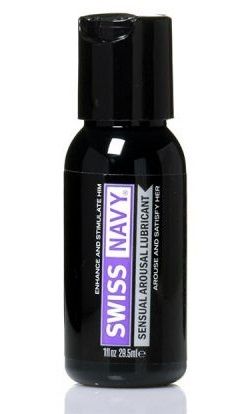 Возбуждающий гель-лубрикант на водной основе Sensual Arousal Lubricant  - 29,5 мл. - Swiss navy - купить с доставкой в Рязани