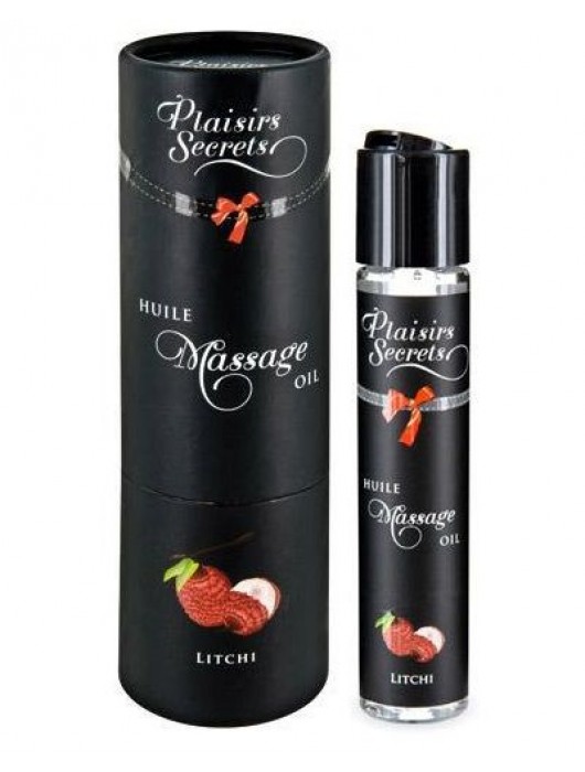 Массажное масло с ароматом личи Huile de Massage Gourmande Litchi - 59 мл. - Plaisir Secret - купить с доставкой в Рязани