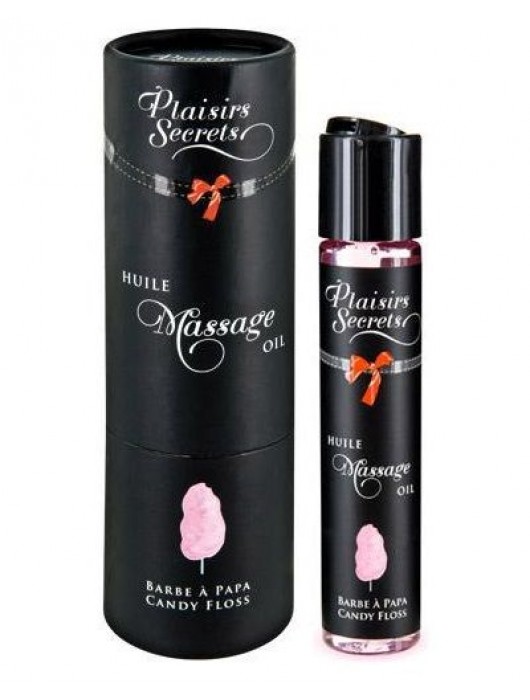 Массажное масло с ароматом сладкой ваты Huile de Massage Gourmande Barbe à Papa - 59 мл. - Plaisir Secret - купить с доставкой в Рязани
