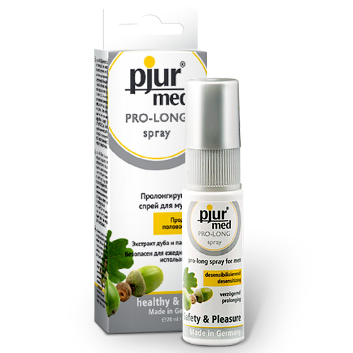 Пролонгирующий спрей с экстрактом дуба и пантенолом pjur MED Pro-long Spray - 20 мл. - Pjur - купить с доставкой в Рязани