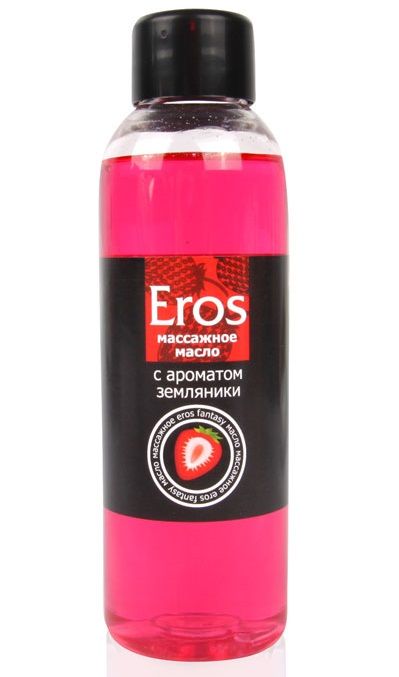 Массажное масло Eros fantasy с ароматом земляники - 75 мл. - Биоритм - купить с доставкой в Рязани