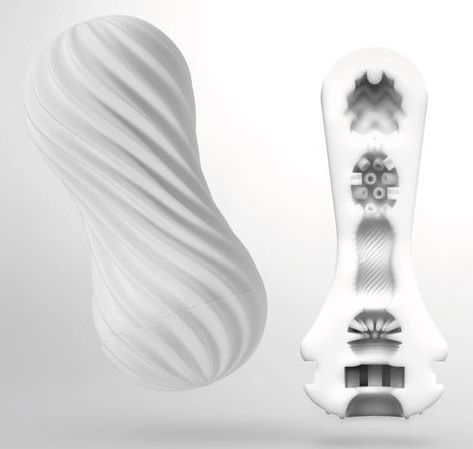 Мастурбатор FLEX Silky White с мягким рельефом - Tenga - в Рязани купить с доставкой