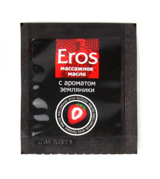Пробник массажного масла с ароматом земляники Eros fantasy - 4 гр. - Биоритм - купить с доставкой в Рязани